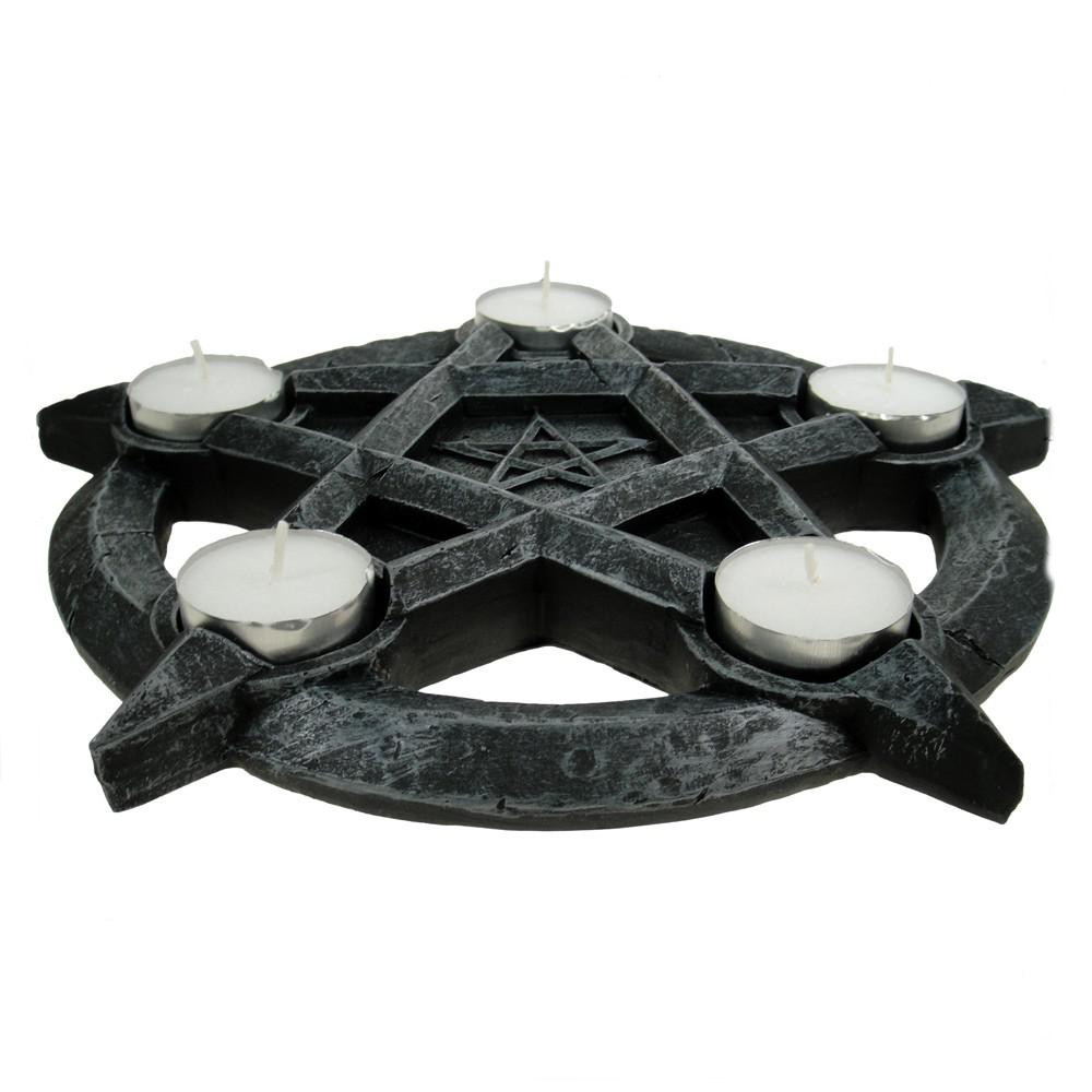 Nemesis Now - Pentagram Porte-bougie - Noir